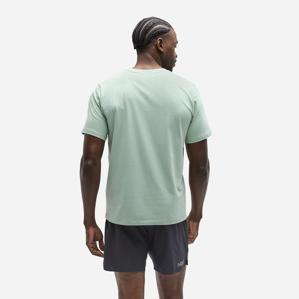 Áo Thun Nam HOKA Core Logo Ctn - Xanh Mint - Supersports Vietnam