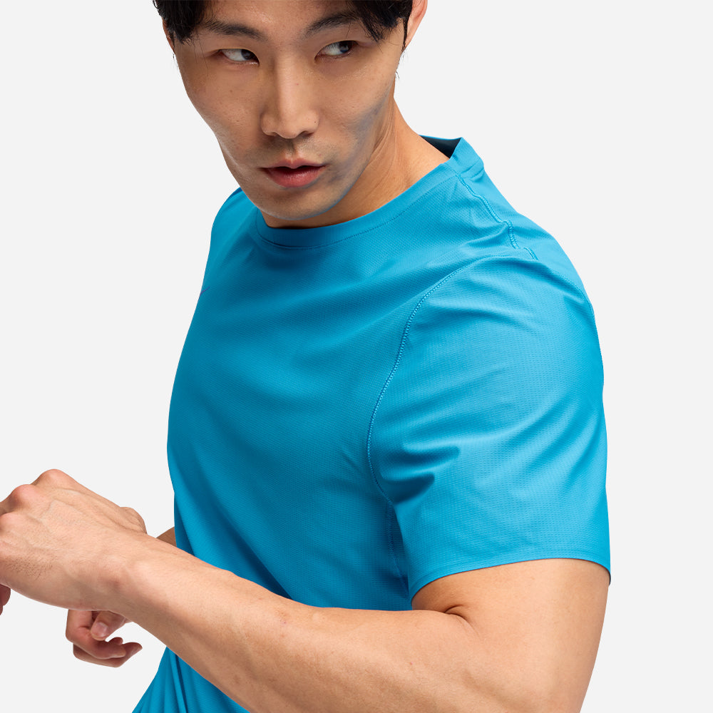 Áo Thun Nam HOKA Airolite Short Sleeve 2.0 - Xanh Dương - Supersports Vietnam