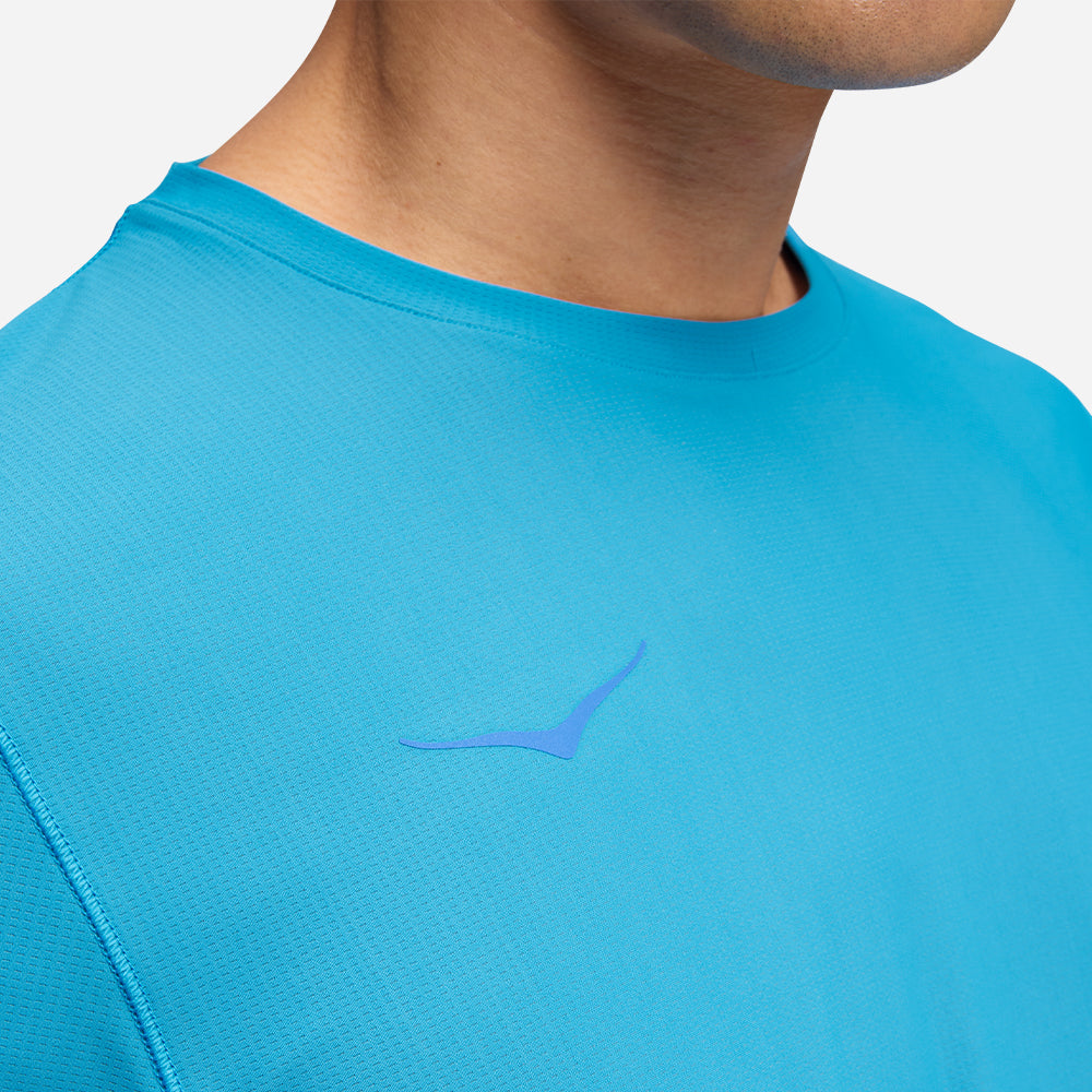 Áo Thun Nam HOKA Airolite Short Sleeve 2.0 - Xanh Dương - Supersports Vietnam