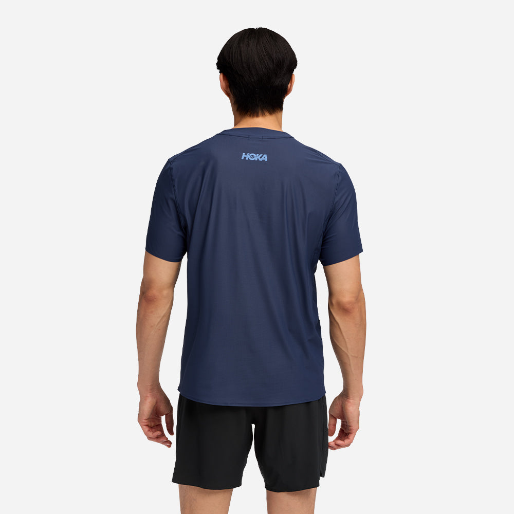 Áo Thun Nam HOKA Airolite Short Sleeve 2.0 - Xanh Navy - Supersports Vietnam