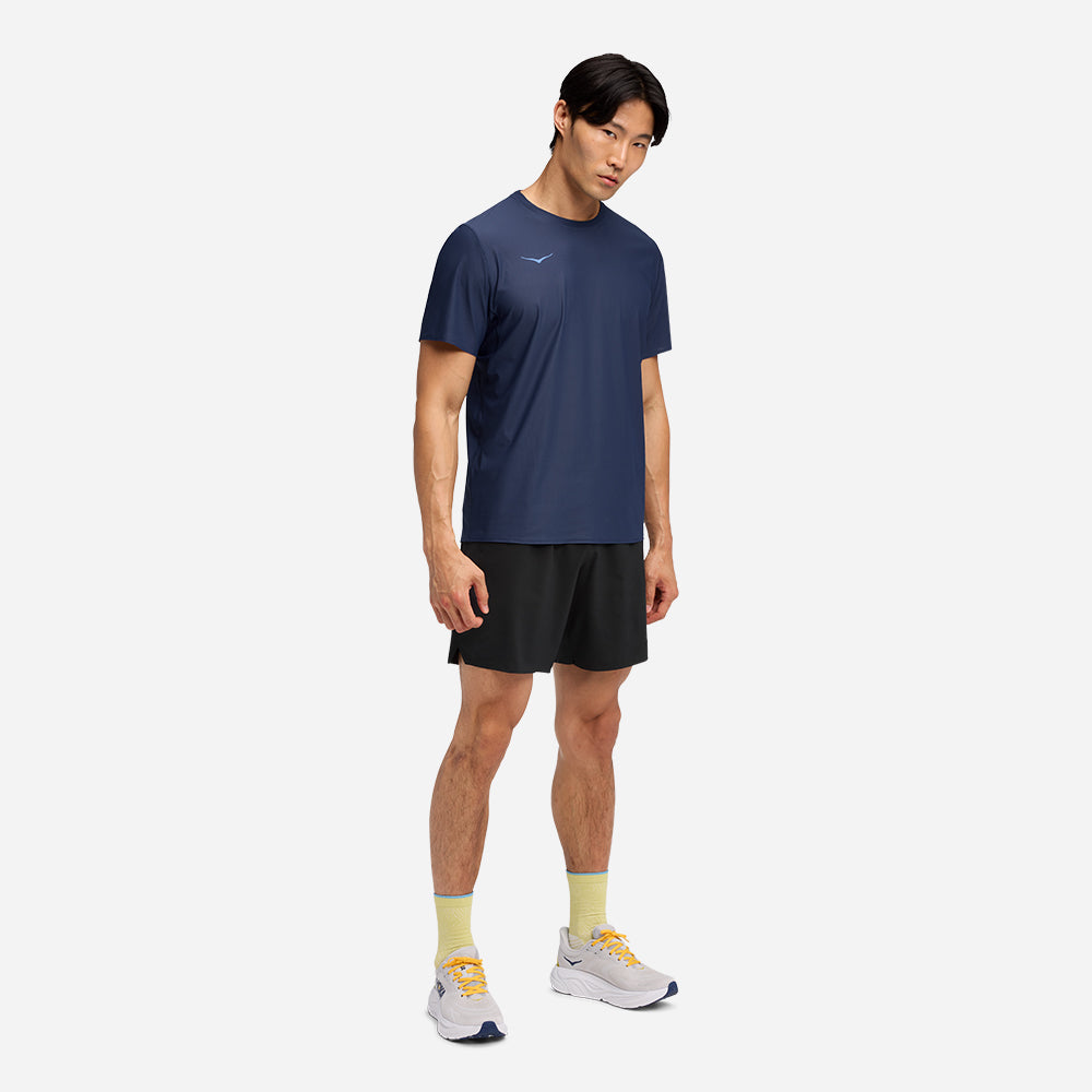 Áo Thun Nam HOKA Airolite Short Sleeve 2.0 - Xanh Navy - Supersports Vietnam