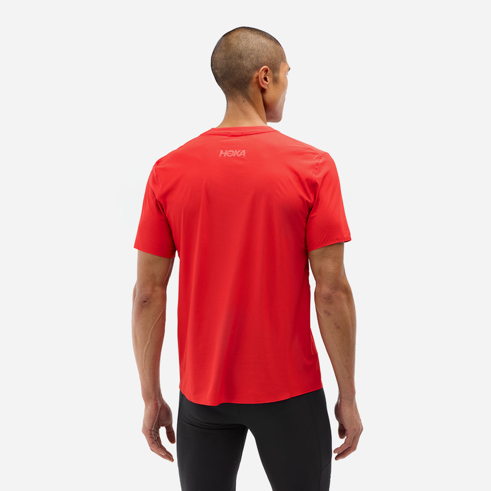 Áo Thun Nam HOKA Airolite Short Sleeve 2.0 - Đỏ - Supersports Vietnam