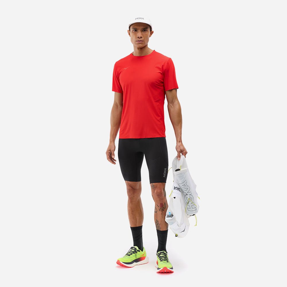Áo Thun Nam HOKA Airolite Short Sleeve 2.0 - Đỏ - Supersports Vietnam