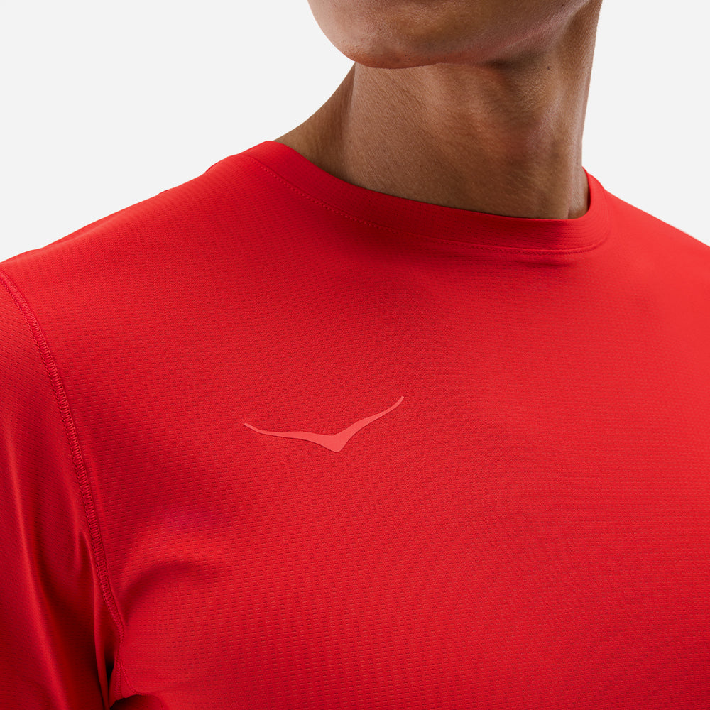 Áo Thun Nam HOKA Airolite Short Sleeve 2.0 - Đỏ - Supersports Vietnam