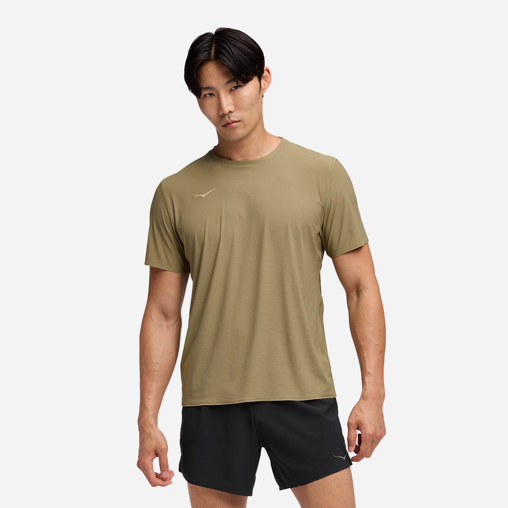 Áo Thun Nam HOKA Airolite Short Sleeve 2.0 - Nâu - Supersports Vietnam