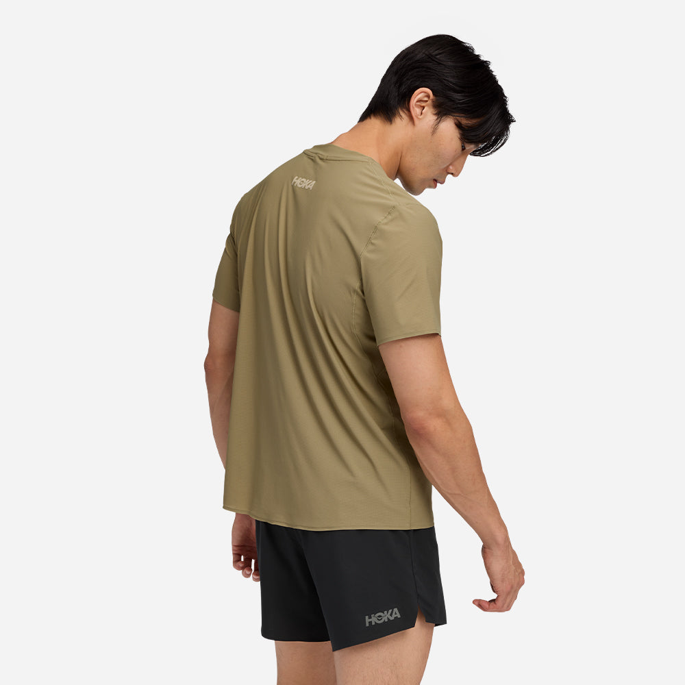 Áo Thun Nam HOKA Airolite Short Sleeve 2.0 - Nâu - Supersports Vietnam
