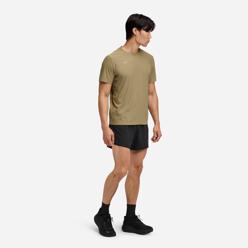 Áo Thun Nam HOKA Airolite Short Sleeve 2.0 - Nâu - Supersports Vietnam