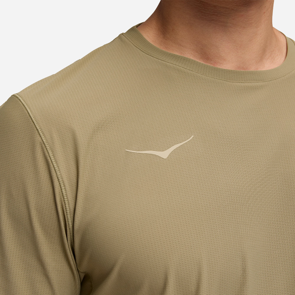 Áo Thun Nam HOKA Airolite Short Sleeve 2.0 - Nâu - Supersports Vietnam