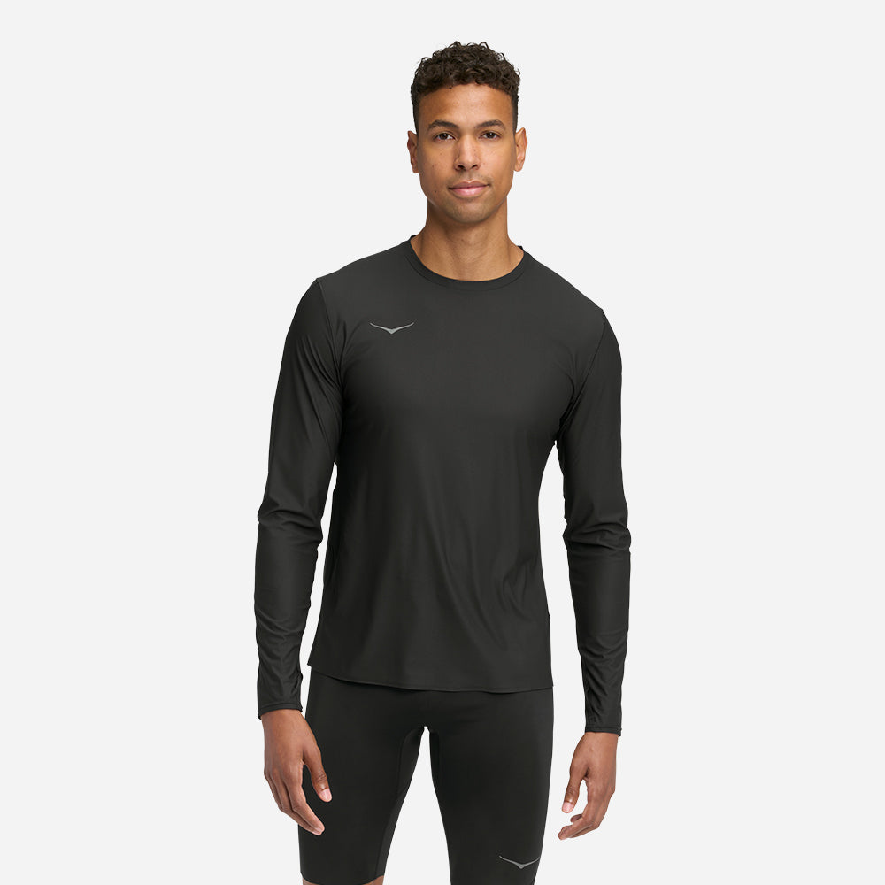 Áo Thun Nam HOKA Airolite Long Sleeve 2.0 - Đen - Supersports Vietnam