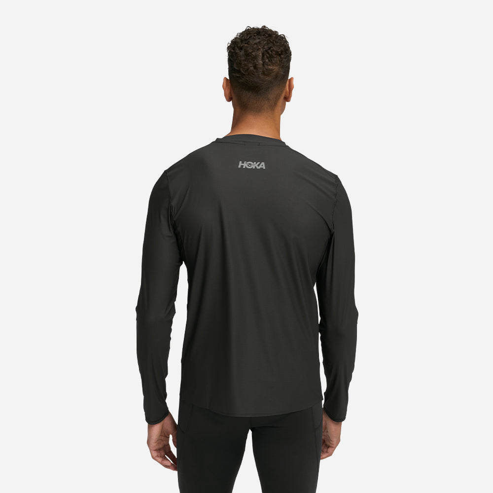Áo Thun Nam HOKA Airolite Long Sleeve 2.0 - Đen - Supersports Vietnam