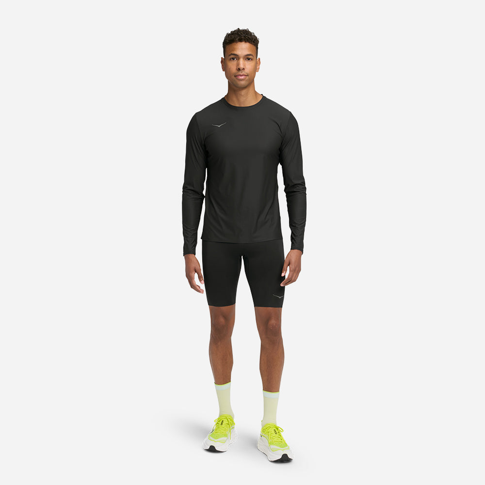 Áo Thun Nam HOKA Airolite Long Sleeve 2.0 - Đen - Supersports Vietnam