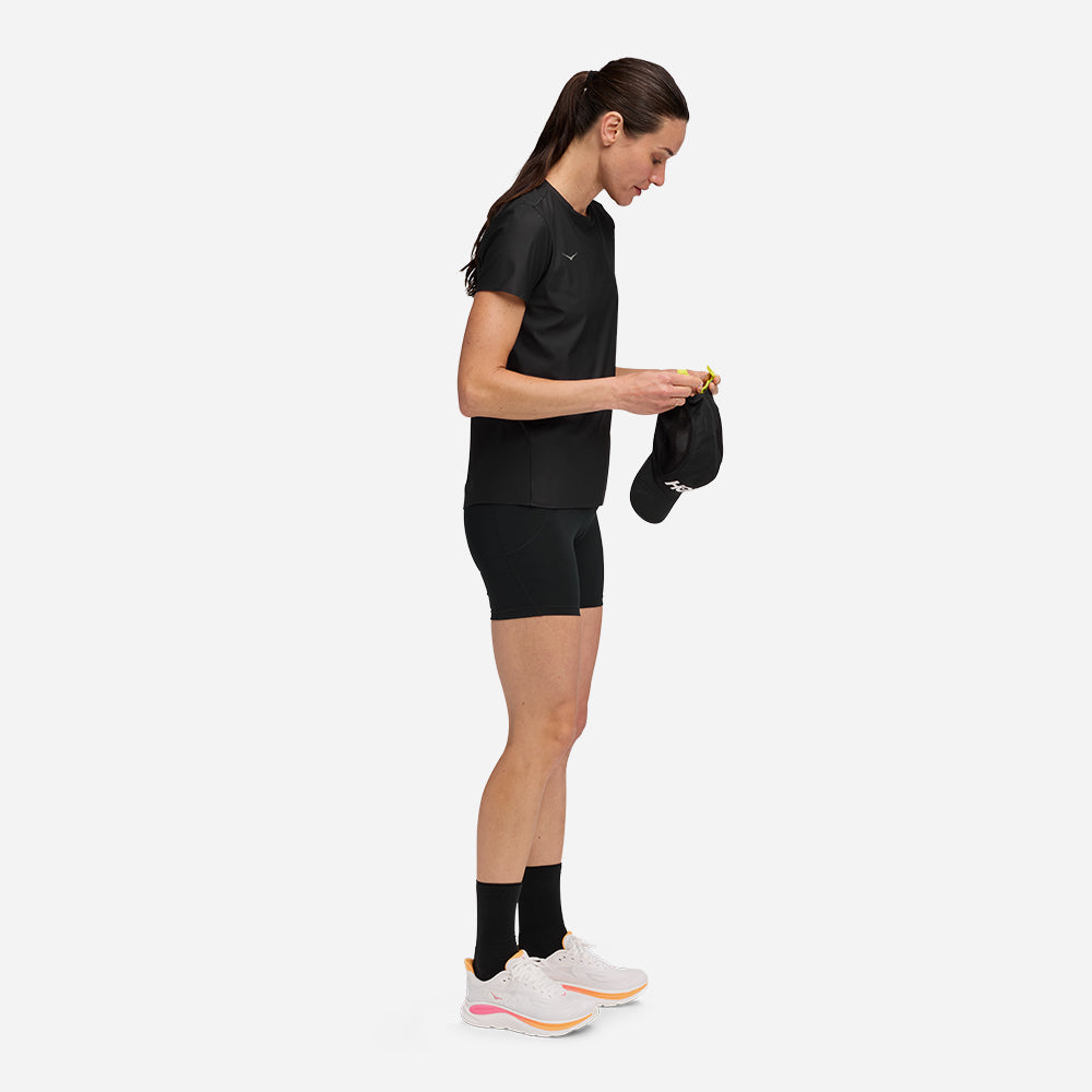 Áo Thun Nữ HOKA Airolite Short Sleeve 2.0 - Đen - Supersports Vietnam