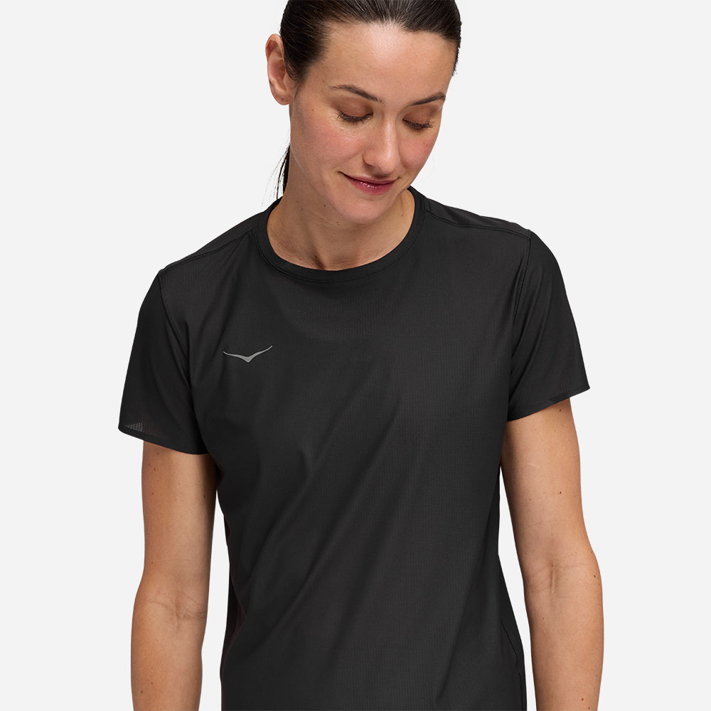 Áo Thun Nữ HOKA Airolite Short Sleeve 2.0 - Đen - Supersports Vietnam