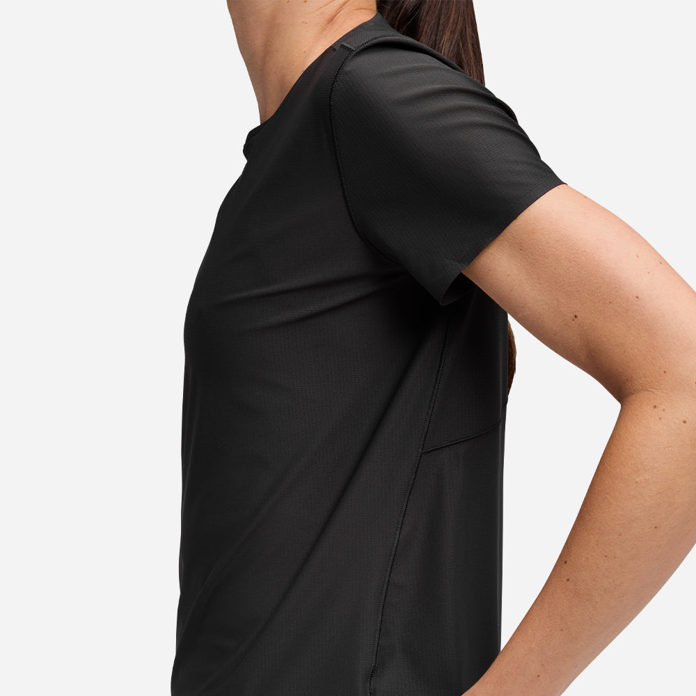 Áo Thun Nữ HOKA Airolite Short Sleeve 2.0 - Đen - Supersports Vietnam