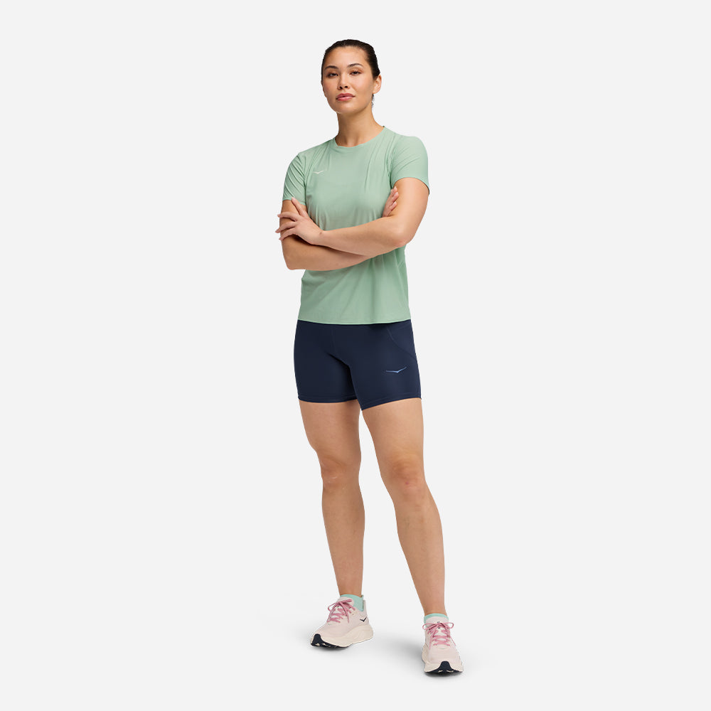 Áo Thun Nữ HOKA Airolite Short Sleeve 2.0 - Xanh Lá - Supersports Vietnam