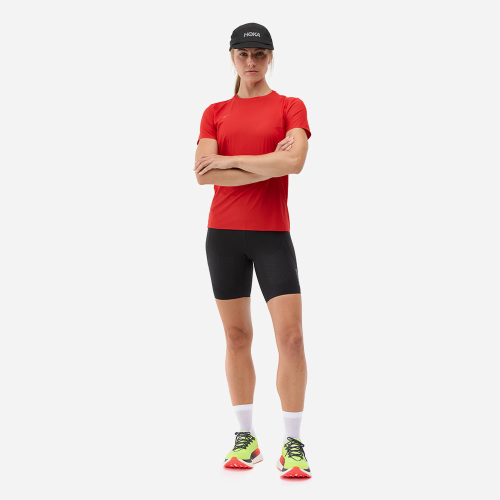 Áo Thun Nữ HOKA Airolite Short Sleeve 2.0 - Đỏ - Supersports Vietnam