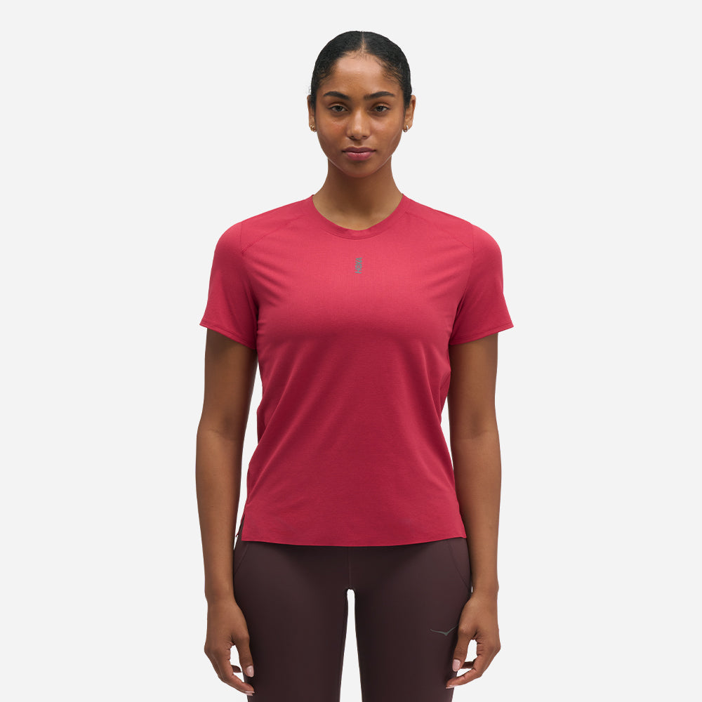 Áo Thun Nữ HOKA Everyrun Short Sleeve - Đỏ - Supersports Vietnam