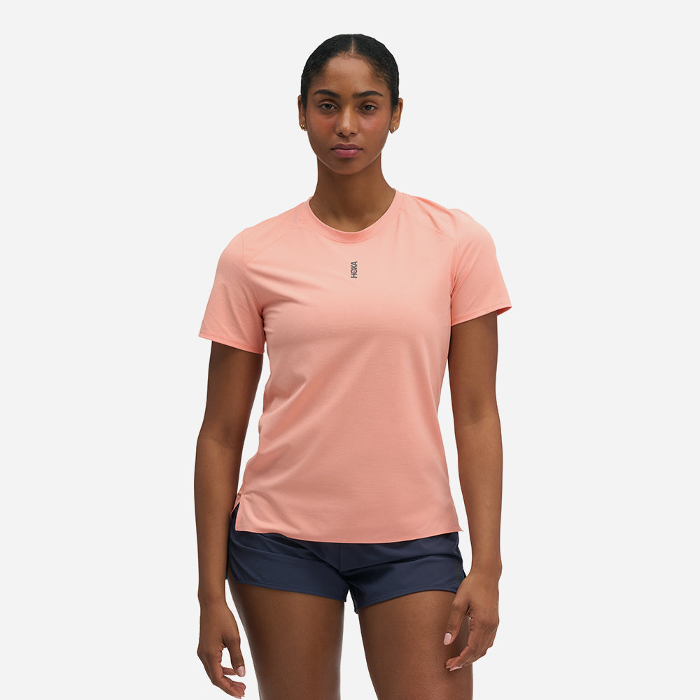 Áo Thun Nữ HOKA Everyrun Short Sleeve - Hồng - Supersports Vietnam
