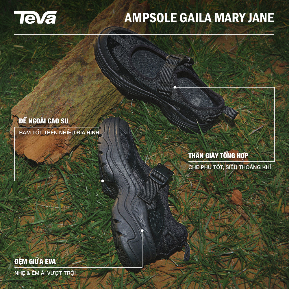 Giày Mary Jane Nữ Teva Ampsole Gaila - Đen - Supersports Vietnam