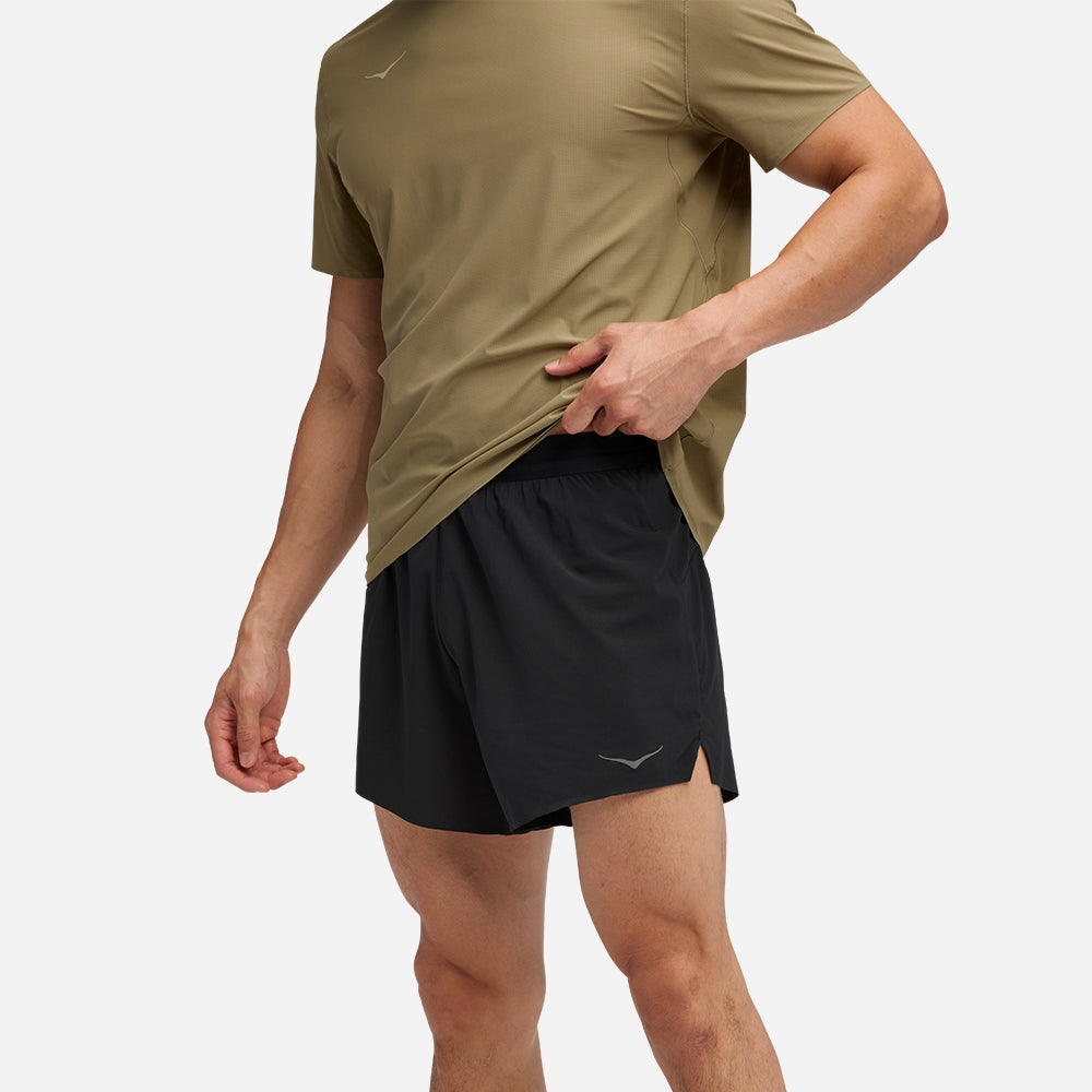 Quần Ngắn Thể Thao Nam HOKA Glide 5 Brief - Đen - Supersports Vietnam