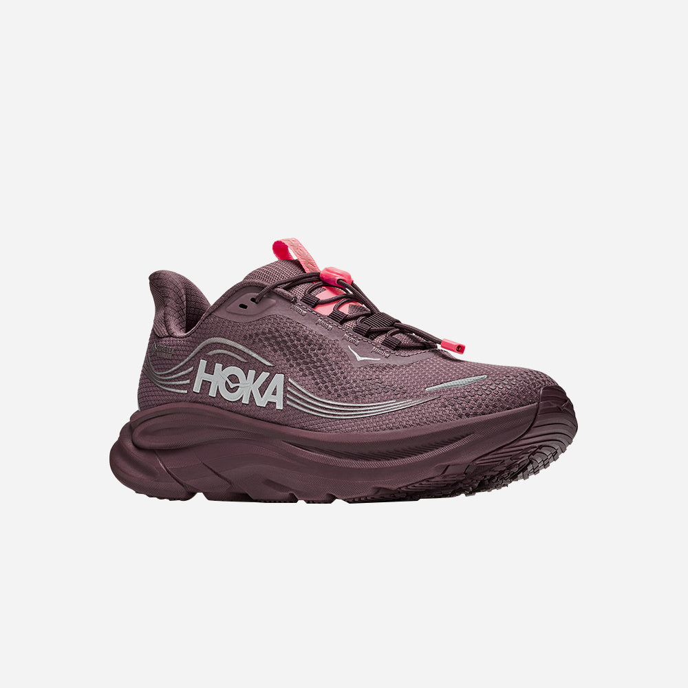 Giày Chạy Bộ Nữ HOKA Clifton 11 Gtx Wide - Nâu - Supersports Vietnam