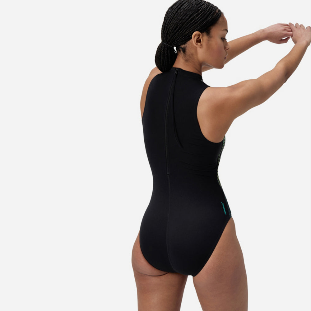 Đồ Bơi Một Mảnh Nữ Speedo Printed - Đen - Supersports Vietnam