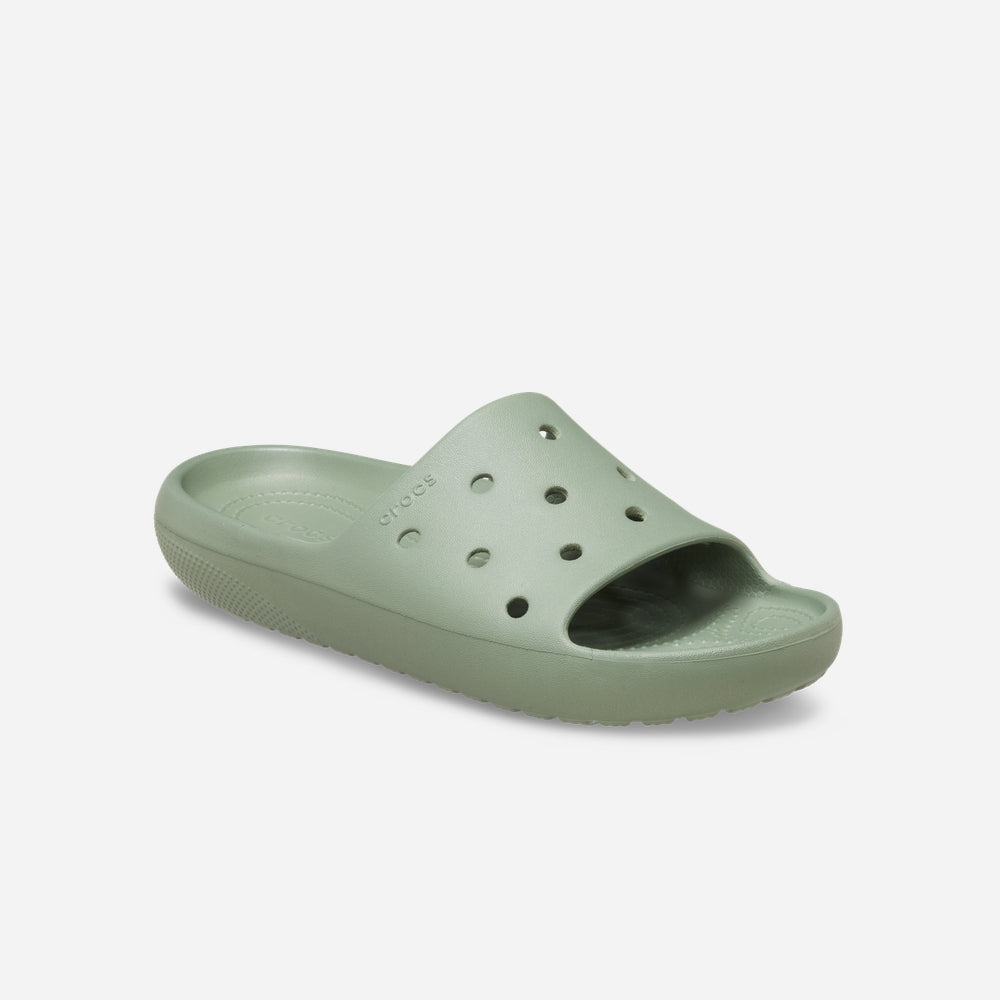 Dép Quai Ngang Unisex Crocs Classic V2 - Xanh Lá - Supersports Vietnam