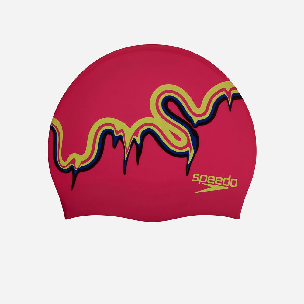 Mũ Bơi Trẻ Em Speedo Slogan Printed - Hồng - Supersports Vietnam