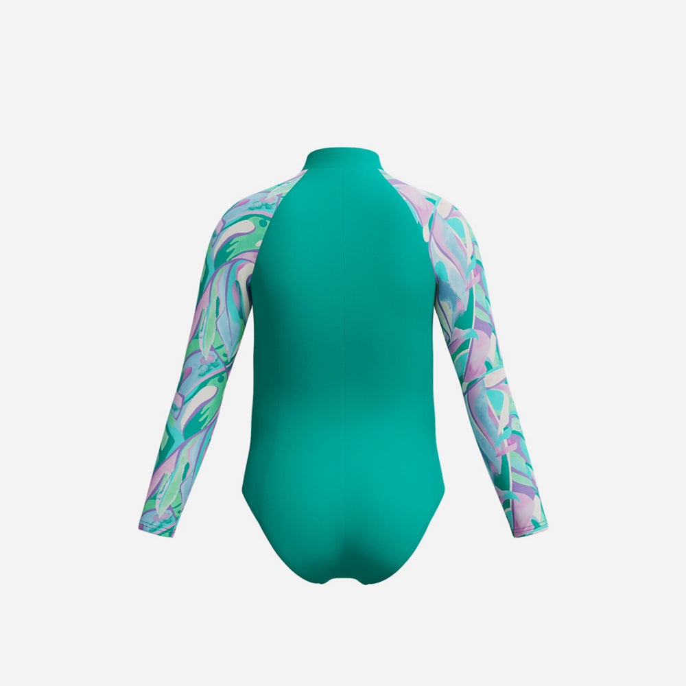 Đồ Bơi Chống Nắng Bé Gái Speedo Long Sleeve - Xanh Mint - Supersports Vietnam