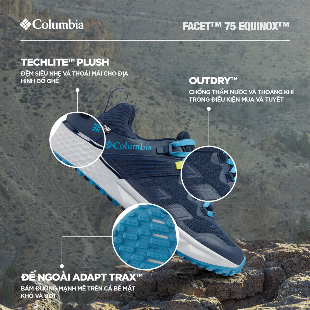Giày Leo Núi Nam Columbia Facet™ 75 Outdry™ - Xanh Navy - Supersports Vietnam