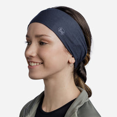 Băng Đô Buff Coolnet Uv® Wide Headband Solid Night Blue - Supersports Vietnam