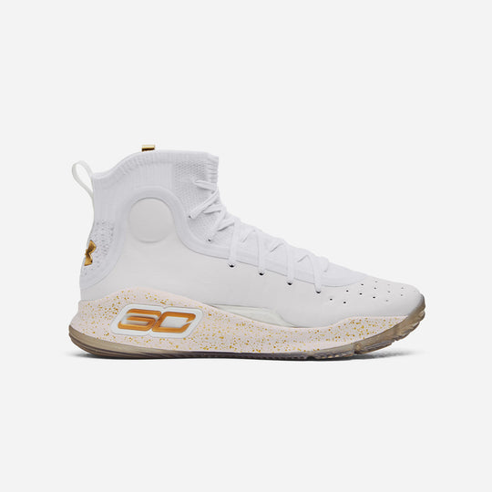 Men's Under Armour Curry 4 Retro Basketball Shoes - White