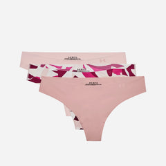 Women's Under Armour UA Pure Stretch Thong 3-Pack Printed - Multicolor