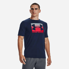 Men's Under Armour Boxed Sportstyle Short Sleeve T-Shirt - Navy