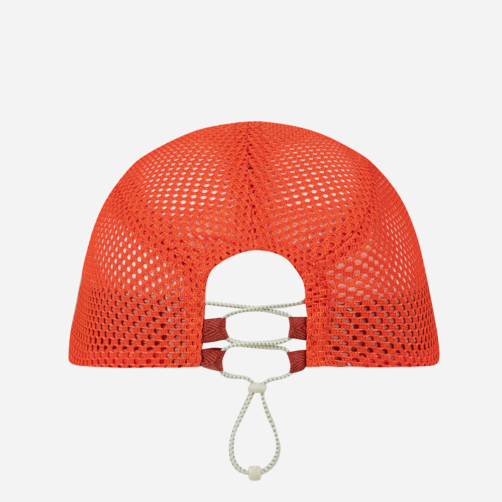 Mũ Lưỡi Trai Buff 5 Panel Air Cap Saret Poppy Red - Cam - Supersports Vietnam