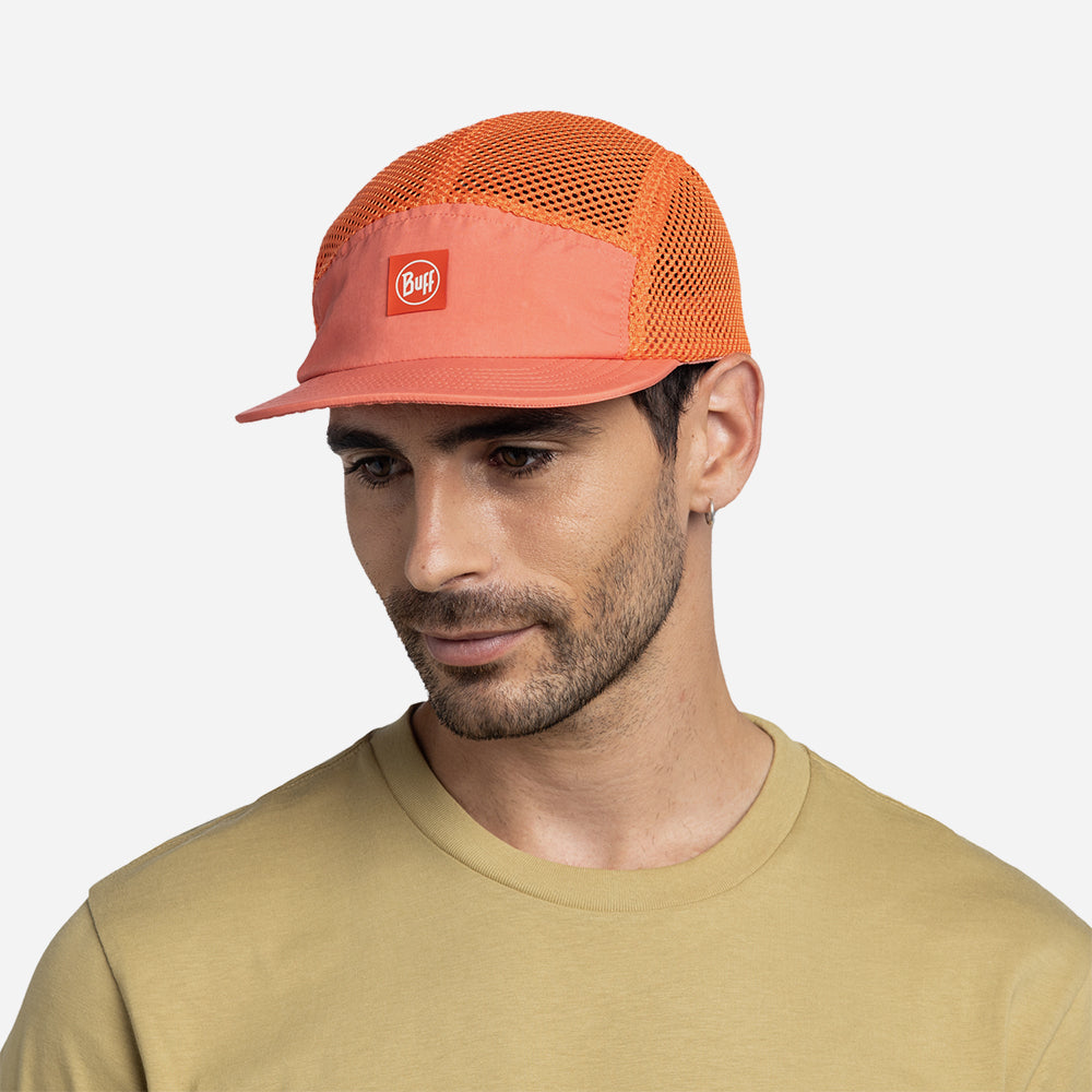 Mũ Lưỡi Trai Buff 5 Panel Air Cap Saret Poppy Red - Cam - Supersports Vietnam