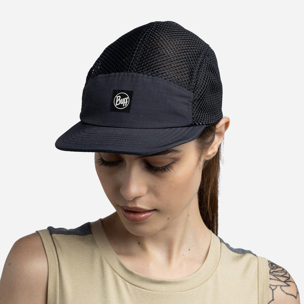 Mũ Lưỡi Trai Buff 5 Panel Air Cap Saret Black - Supersports Vietnam