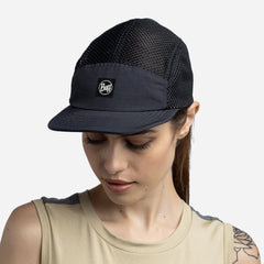 Mũ Lưỡi Trai Buff 5 Panel Air Cap Saret Black - Supersports Vietnam
