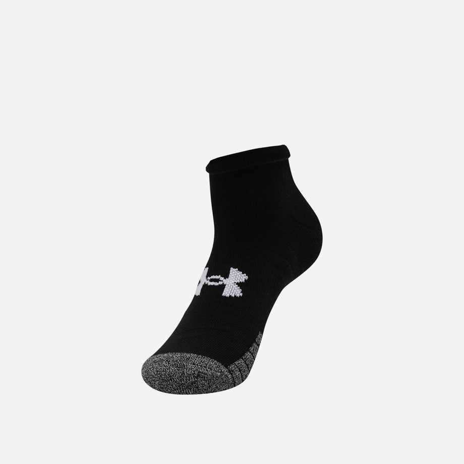  UA Heatgear Locut, White - low socks - UNDER