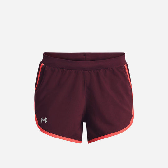 Women's Under Armour Fly By 2.0 Printed Shorts - Red