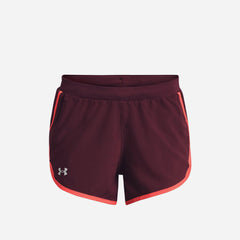 Women's Under Armour Fly By 2.0 Printed Shorts - Red