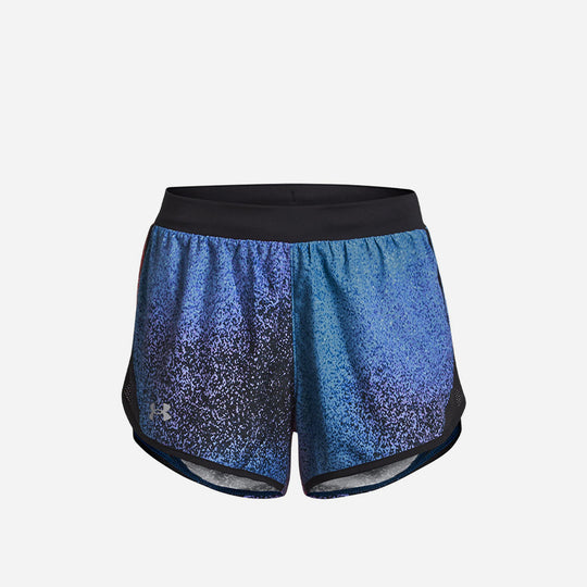 Women's Under Armour Fly By 2.0 Printed Shorts - Blue