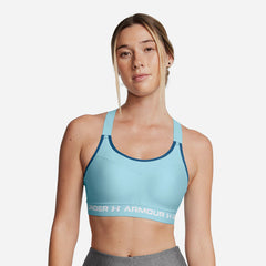 Women's Under Armour Crossback High-Support Bra - Blue