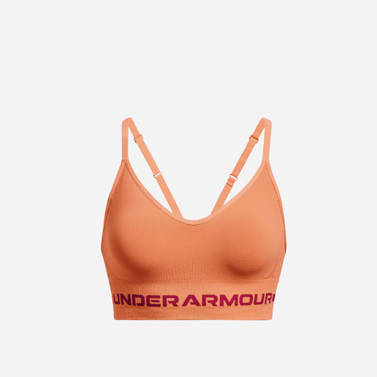 Women's Under Armour Seamless Training Light Support Sport Bra - Orange