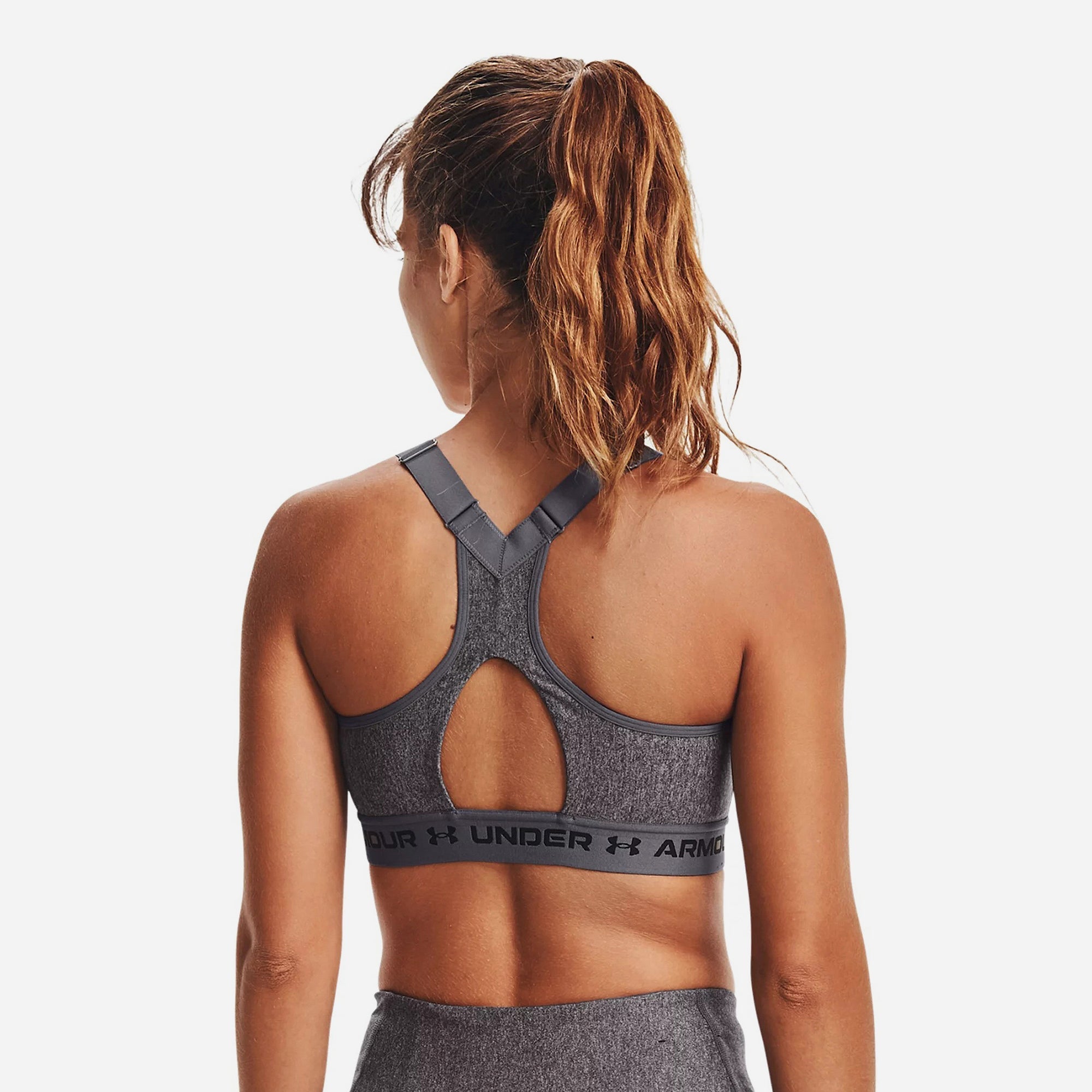 Áo Bra Nữ Under Armour High Crossback Zip Heather - Supersports Vietnam