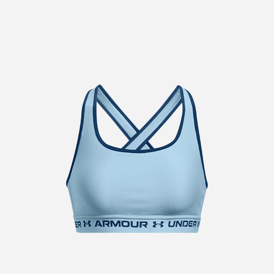 Women's Under Armour Mid Crossback Sport Bra - Blue