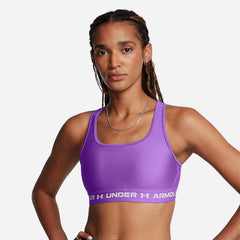 Women's Under Armour Crossback Mid Medium-Support Bra - Purple