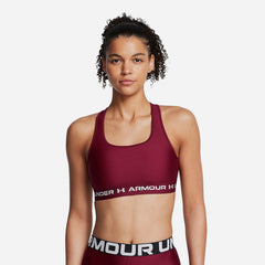 Women's Under Armour Crossback Mid Bra - Red