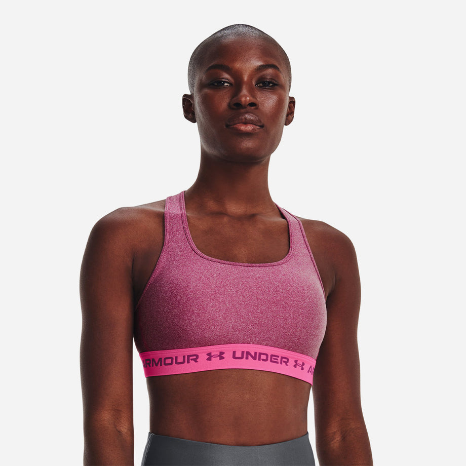 UNDER ARMOUR CROSSBACK MID HEATHER BRA 1361036-626