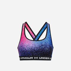 Women's Under Armour Crossback Mid Print Medium-Support Bra - Multicolor